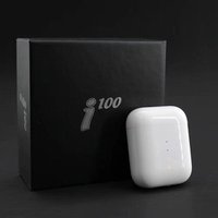 Free Shipping 2019 Popup Window Wireless Charge New BT5.0 Touch Dual Call Wireless Earphones i100 tws