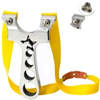 Piaoyu New Stainless Steel Slingshot Outdoor Hunting and Shooting Fast Pressing Rubber Band Sling Shot