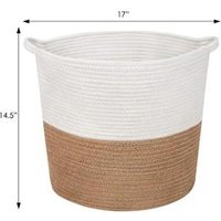 Decorative Woven Cotton Rope Storage Basket
