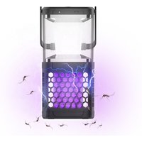 Outdoor Portable Electricity and Solar Rechargeable Camping 2 in 1 Pest Control Bug Zapper Electric Mosquito Killer Lamp