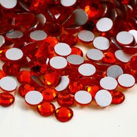 Dongzhou Top Quality Light Siam Non Hotfix Glass Rhinestones Wholesale Lead-free Crystal Stone Beads for Garment Diy Accessories