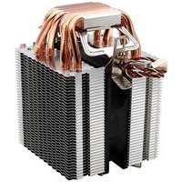 4Pin CPU Cooler 1155 1156 AVC Pure Copper 6 Heat Pipe Single Cooling Fan Support Intel AMD
