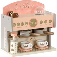 Custom Children Wooden Simulation Role Play Pretend Funny Coffee Machine Educational Playing Crafts Kitchen Set Toys for Kids
