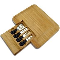 Expandable Wood Cheese Board Knife Set