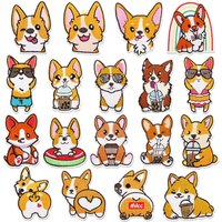 Iron on Embroidery Cute Dog Corgi Patch for Decoration Gift
