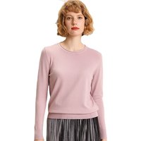 Custom logo Women's Sweaters Long Sleeve Crew Neck Ladies Casual Knitwear Pullover Solid Color Sweater for Women