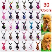 30 Colors Cat Neckties grooming bows necktie straps dog bow tie