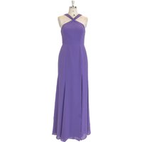 TEENYEE Elegant Cocktail Halter Greek Dubai Evening Arabic Plus Size Womens Dresses Purple Bridesmaids Lady Dress