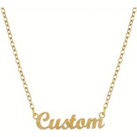 Private Made Stainless Steel Necklace Stylish Personality 18K Gold-plated Women's Jewelry Name Pendant Titanium Steel