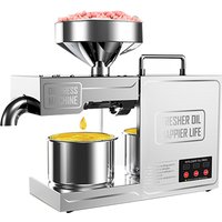 New Product 2020 Palm Oil Hemp Coconut Oil Making Machine Provided Soybean Peanut Oil Press Machine Automatic 6.5 8kg