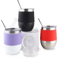 12 oz BPA Free Double Wall Insulated Wine Stainless Steel Tumbler Wholesale for Coffee Wine Champagne Cocktails and Beer