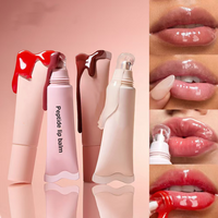 SPF Customized Logo Vegan Lip Oil Fruit Flavor Moisturizing Makeup Private Label Liquid Lip Balm Butter Gloss Lipstick Lip Oil