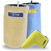 Hot Selling Blue Yellow Golf Club Headcovers Custom Logo Golf Head Cover Premium Plush Golf Headcover