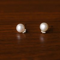 Elegant Temperament Jewelry S999 Sterling Silver Imitation Pearl Stud Earrings for Women Jewelry Accessories YB-XY-200