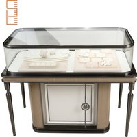 Custom Shang Liang Commercial Acrylic Stainless Steel Wood Glass ISO9001 Certified Luxury Jewelry Display Set Case Cabinet Stand