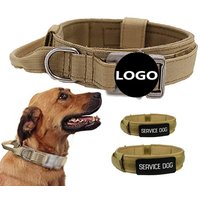Metal Buckle Tactical Dog Collar Heavy Duty Adjustable Collars for Small Medium Large Dogs German Shepherd Pet Dog Collar