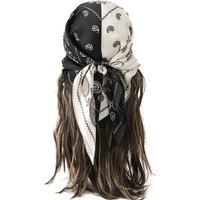 70cm kerchief Head Satin Scarf Women digital Printed Square Silk hot Selling Leopard print scarves