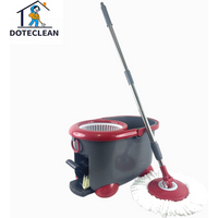 New Design Squeeze Hand Free Mop Bucket With Foot Pedal Stainless Steel Telescoping Handle Wet Dry Floor Cleaning 360 Rotatable