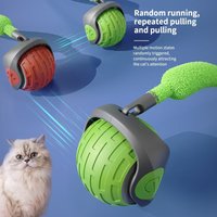 2025 New Eco-Friendly Fashion Style Interactive Cat Toys Smart Automatic Moving Pet Teasing Rolling Ball