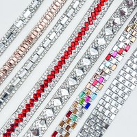 On Crystals Tape Hot Fix and Self Adhesive Rhinestone Sheet Trimming Rainbow Glass Crystals Iron Packing Bag Mix Colors