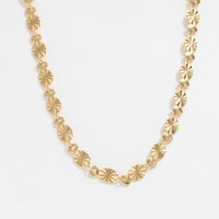 Joolim Jewelry 18K Gold Plated Shinny Dainty Chain Necklace Trendy Stainless Steel Gold Jewelry