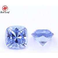 Redleaf Jewelry New Product Cushion Cut Sell by Carat Loose Lab Grown Blue Sapphire Jewelry Making Synthetic (lab Created) 7*7mm