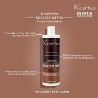 Private Label Keratin Treatment Set Hair Rebonding Straightening Tea Tree Oil Hyaluronic Acid Nourishing Famous Perfume Smell