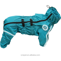 Luxury Design Pet Raincoat Clothes Large Dog Waterproof Coat Adjustable Four Legs Rainproof Big Dog Raincoats