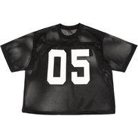 Customized Summer 100% Polyester Mesh Hollow Design Rugby Jersey Digitally Printed Sports Cropped Jersey Mesh