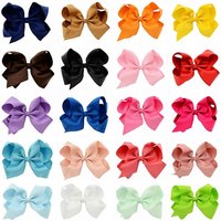 3inch Big Bow Colorful Hairpin Kids Dovetail Bow Hairgrip Barrettes Infant Girls Ribbon Hair Bows Clip Hair Accessories