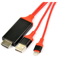 2019 2m Upgraded version PLUG AND PLAY, for lightning to hd mi cable, Digital AV Adapter for iPhone 7/6/5 iPad Pro and iPod