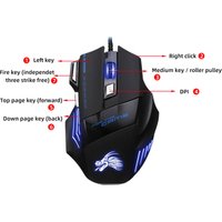 China factory very cheap unique magic pc gamer mouse OEM drivers usb optical 7d gaming mouse with LED light