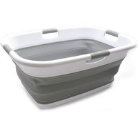 QJMAX Collapsible Silicone Laundry Basket Clothes Storage