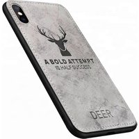 Luxury Custom 3D Printing Cloth Texture Soft TPU Cell Phone Case For iPhone Xs Max