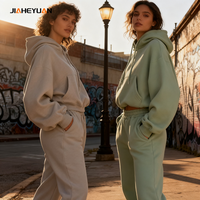 Heavyweight Custom 3d Puff Printing Baggy Hoodie Women 2026 Casual Oversized Cropped Hoodies for Women
