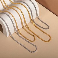 EManco 2022 Dainty Jewelry Bling Cauliflower Chain Choker Luxury Stainless Steel Glitter Star Adjustable Links Chain Necklace