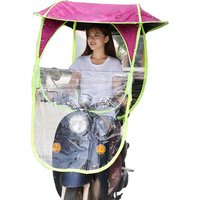 OEM Logo Advertising Logo 210T 6K Oxford Cloth Motorcycle Umbrella The Manual Windproof Sunshade Outdoor