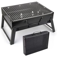 Portable Stainless Steel Charcoal BBQ Grill Folding Barbecue Stove Compact Indoor Outdoor Camping Cooking Equipment