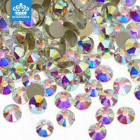 1440pcs Gold Bottom Crystal AB Flatback Rhinestones