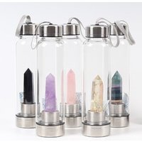 High Quality 550ml Borosilicate Glass Water Bottle infuser water bottle With Tea Filter