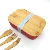 Food Grade Bamboo Bento Lunch Box Cutlery