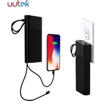 UUTEK New product power bank 20000mah fast charging power banks with PD 18W powerbank built-in 2 charging cables