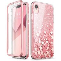 Pink 360 Full Body Glitter Bumper Phone Case for iPhone XR