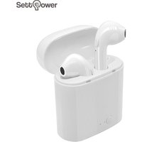 Settpower i7s tws Fashion portable Charging box Magnetic contact charging true stereo wireless earphones