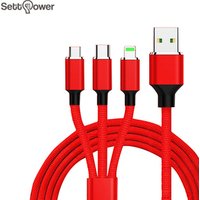High quality mobile phone charging line fast charging 3 in 1 charging line Settpower Z8