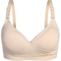 Seamless Wireless Crossover Nursing Bra
