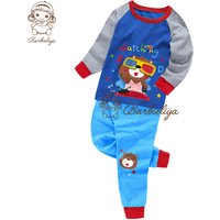 Gingham Flannel Knit Organic Cotton Animal Pyjamas