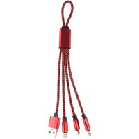 Nylon Braided Usb Charger 3 in 1 Usb Charger Cable Multi Charging Cable For iphone type c mirco