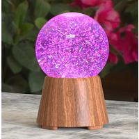 2019 New Design Novelty Promotional Gift LED Colorful Water Dancing Water Globe Blue tooth Speaker with Snowflake