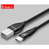 BK Ipaky Android V8 Fast Power Wire Charging Data Line Mobile Phone Braided Micro Usb Cable For Samsung